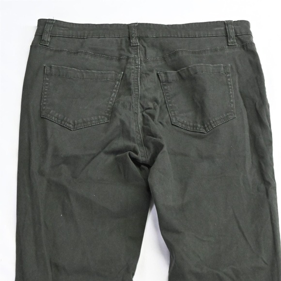 Buffalo David Bitton 2 / 26 Hope Mid Rise Skinny Dark Green Denim Womens Jeans - Picture 6 of 7